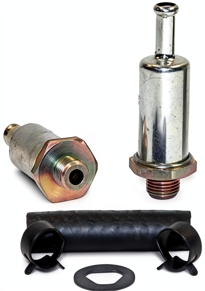 Wix fuel filter installed in a vehicle's fuel line