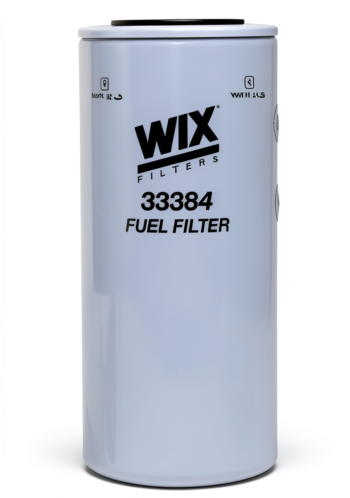 Wix fuel filter being installed on a vehicle engine bay