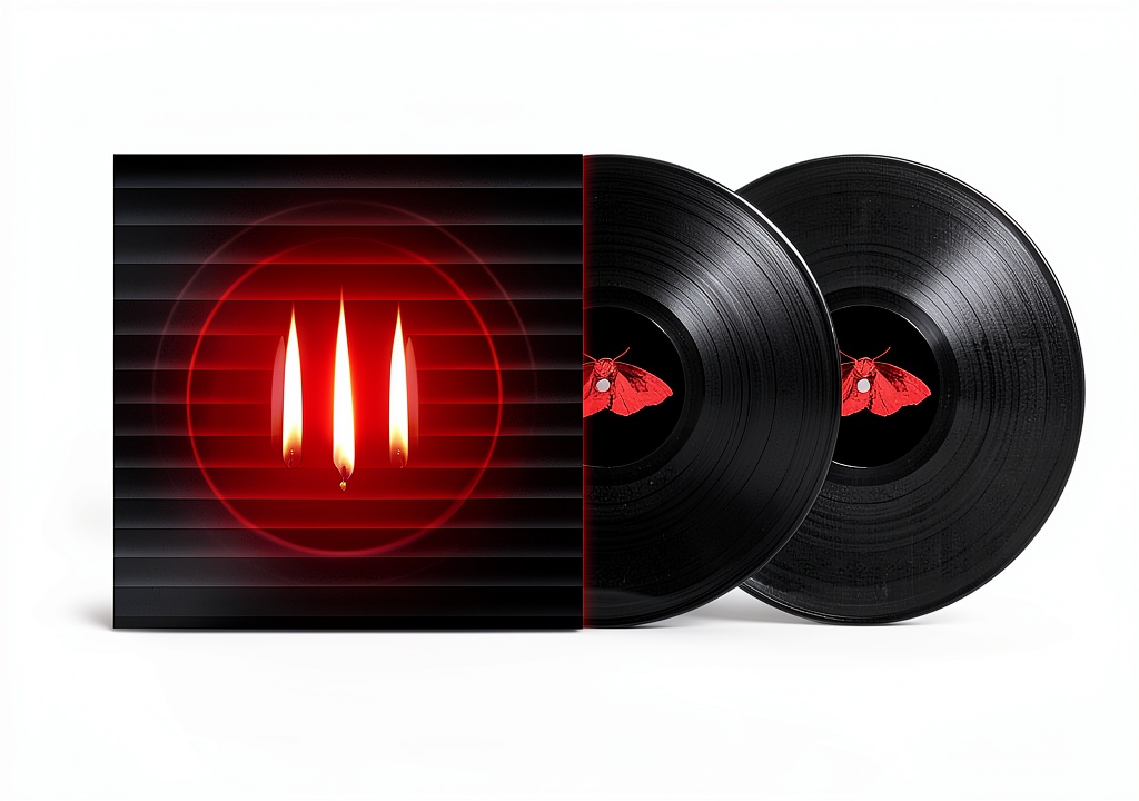Warner Records double CD displayed on a modern bookshelf