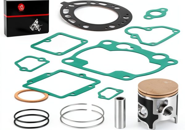 MOTO1988 Top End Rebuild Kit for Kawasaki KX250 66.4mm Piston Ring-1