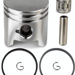 44mm Piston Kit amavoler Chrome Assembly for 2stroke Pocket Bike-0