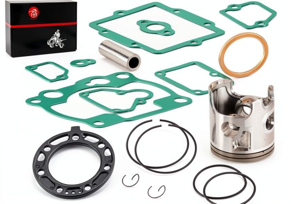 MOTO1988 Top End Rebuild Kit for Kawasaki KX250 66.4mm Piston Ring-0