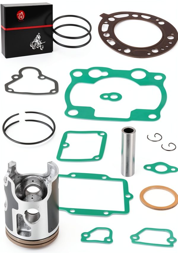 MOTO1988 Top End Rebuild Kit for Kawasaki KX250 66.4mm Piston Ring-7