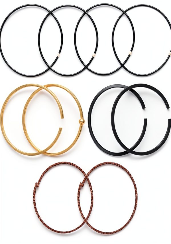 Piston Rings Set for Kawasaki FX/FR/FS by XYgdhqpt Durable 78mm Pack-6