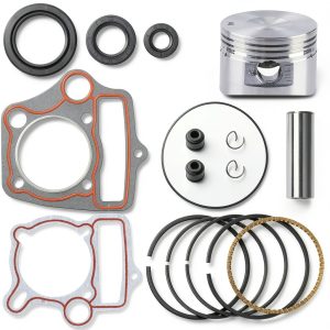 ORAEVY Piston Rings Gasket Set 52.4mm for 110cc/125cc ATV Pit Bike-0