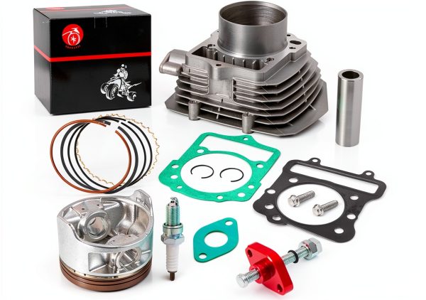 Top End Kit Cylinder Piston + Tensioner for Kawasaki 300 MOTO1988-4