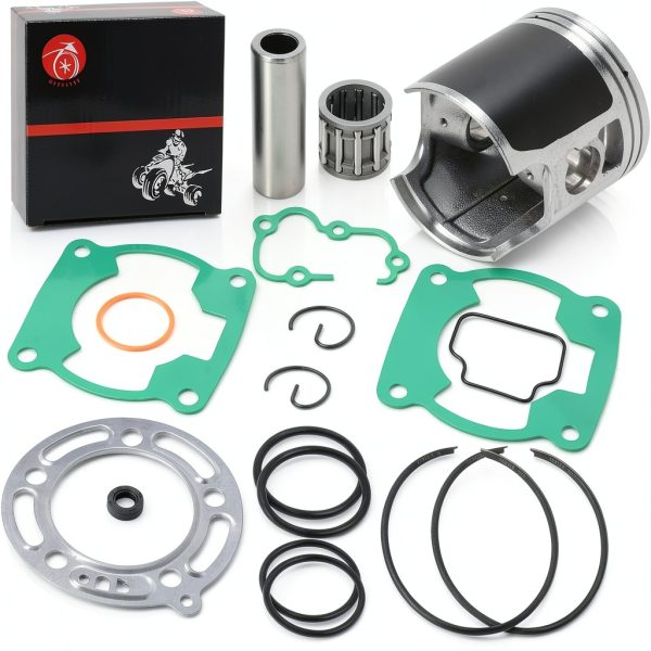 Top End Rebuild for Kawasaki KX100 MOTO1988 Bearing & Ring Gasket-4