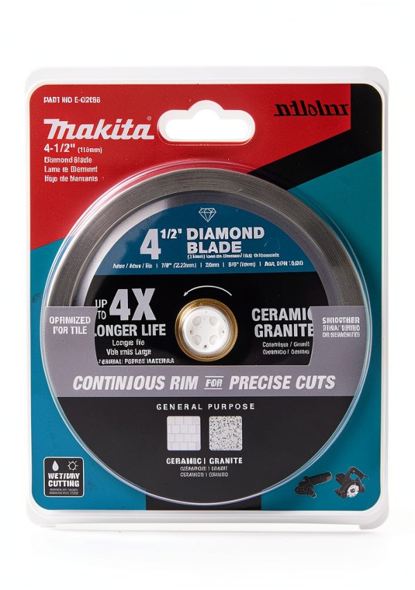 Makita E-02668 4-1/2" Diamond Blade, Continuous Rim, General Purpose-3