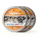 FEWELL 4 Inch Porcelain Diamond Blade Super Thin Diamond Tile Blade 3 Pcs/Lot for Cutting Porcelain Tiles Ceramic-0
