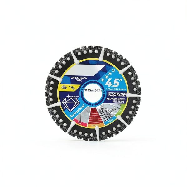 5 Pieces Diamond Multi-Purpose Saw Blades 4.5" for Marble, Tile,-1