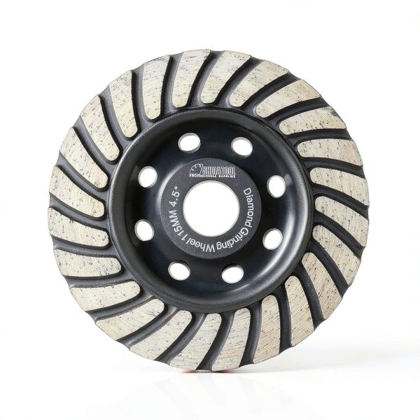 SHDIATOOL 4-1/2 Inch Turbo Row Diamond Grinding Cup Wheel for Concrete-0