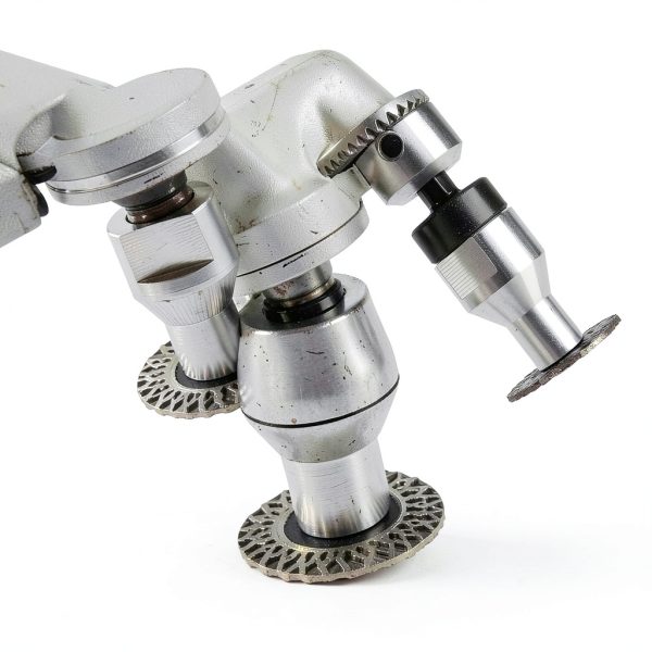 LOZLIN 5-Piece 40mm Diamond Engraving Blade & Saw Kit with Removable Flange (5/8-11 Thread) for Granite Marble Ceramic PVC Precision Lettering - Multi-Material Carving Tools-7