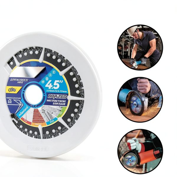 5 Pieces Diamond Multi-Purpose Saw Blades 4.5" for Marble, Tile,-4