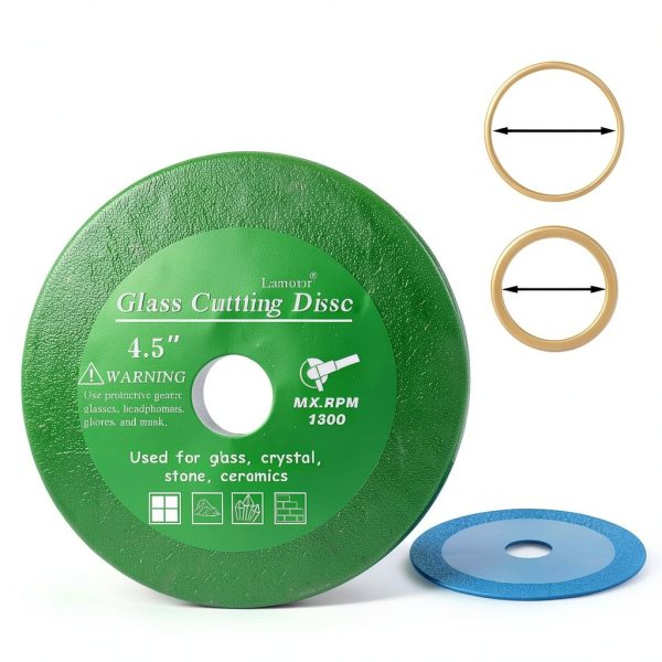 Lamoutor 6Pcs 4.5 Inch Diamond Cutting Disc for Glass Tile Marble-1