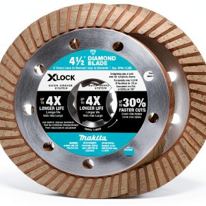 Makita E-07222 X-Lock 4-1/2" Turbo Rim Diamond Blade for Masonry-0