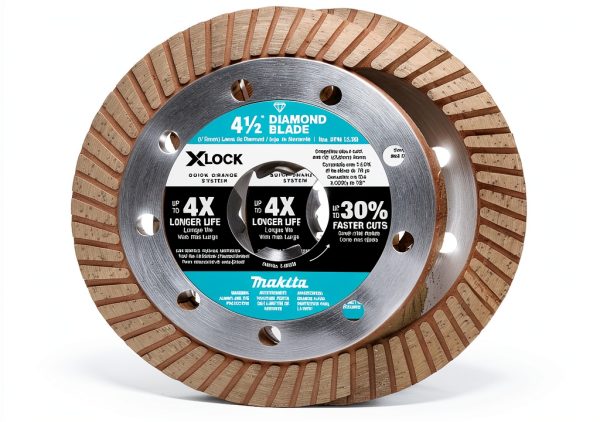 Makita E-07222 X-Lock 4-1/2" Turbo Rim Diamond Blade for Masonry-0